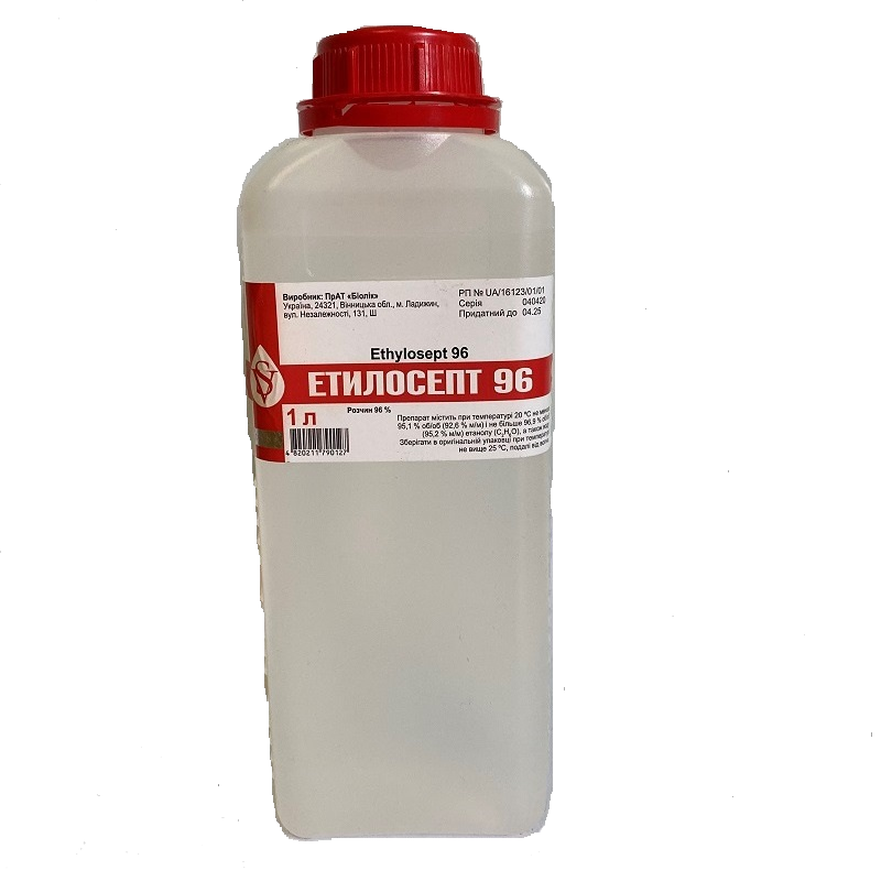 ЕТИЛОСЕПТ 96 розчин 96 % in bulk 1 л каністра